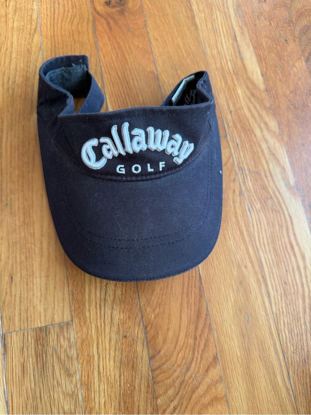 Callaway Black Golf Visor with White Embroidered Logo